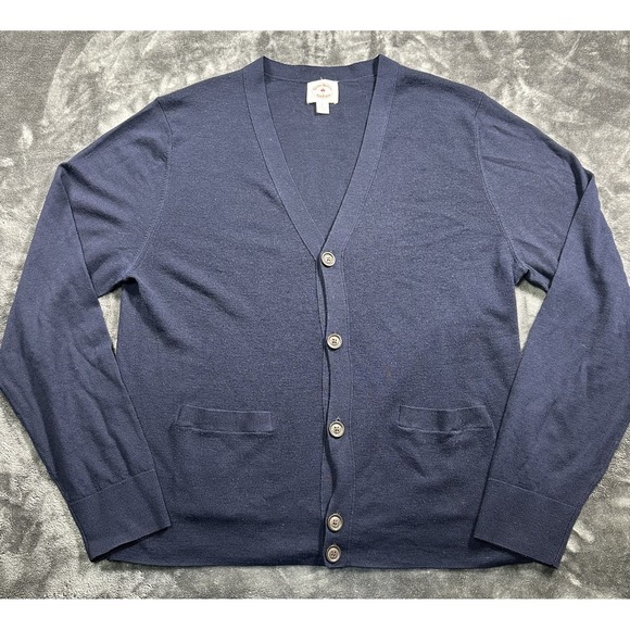 Brooks Brothers Other - Brooks Brothers Red Fleece Sweater MENS XL  Button Cardigan Blue